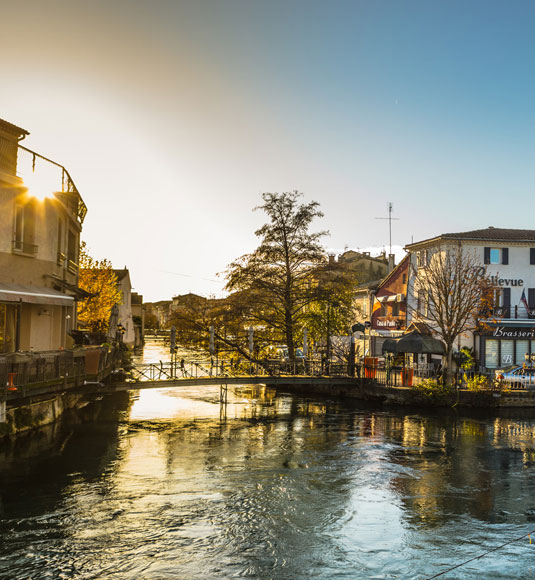 Isle sur la Sorgue - couché de soleil