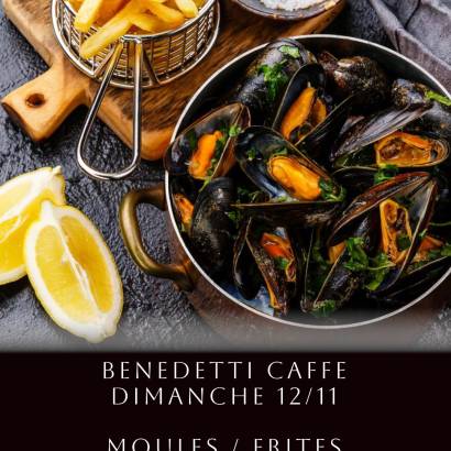 Moules frites en musique au Benedetti Caffe