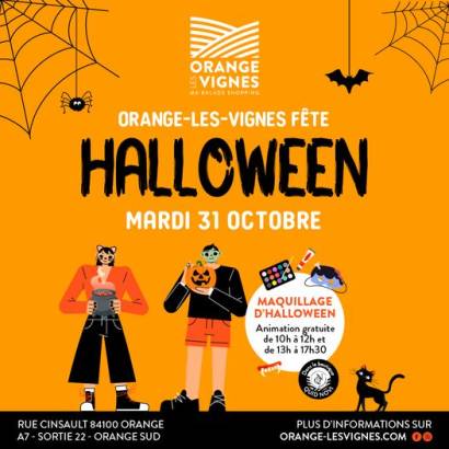 Orange les vignes fête Halloween