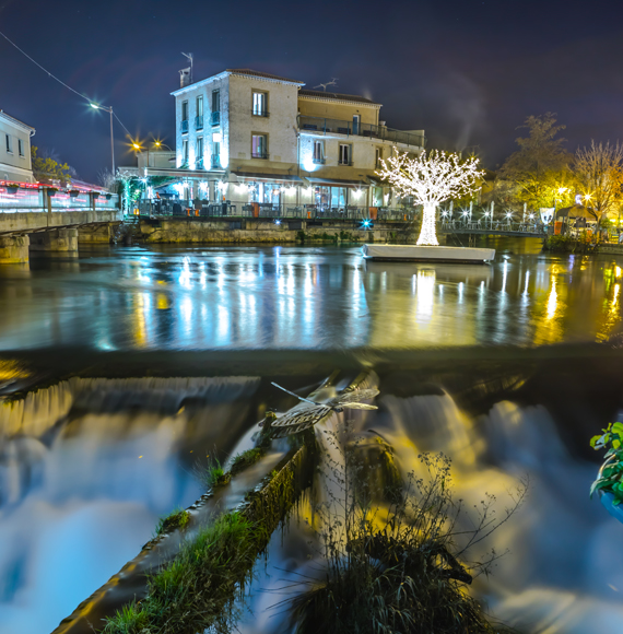 Village de l'ISlle sur la Sorgue en hiver