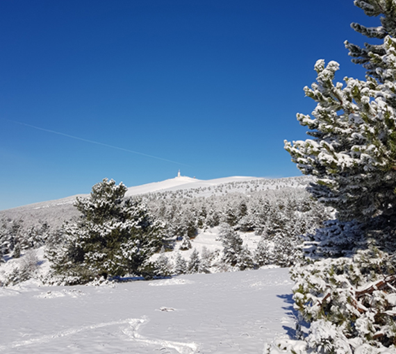 Neige au Mont Ventoux