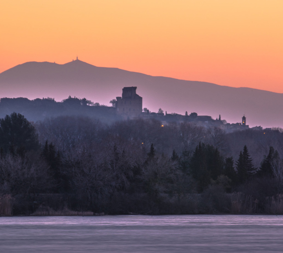 Rhone et Ventoux en hiver