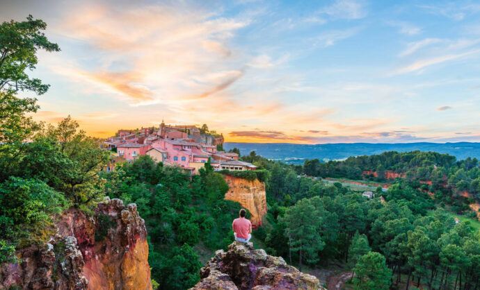 Village de Roussillon en Vaucluse