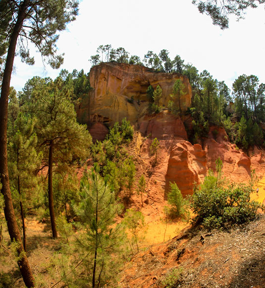 Sentier des ocres à Roussillon